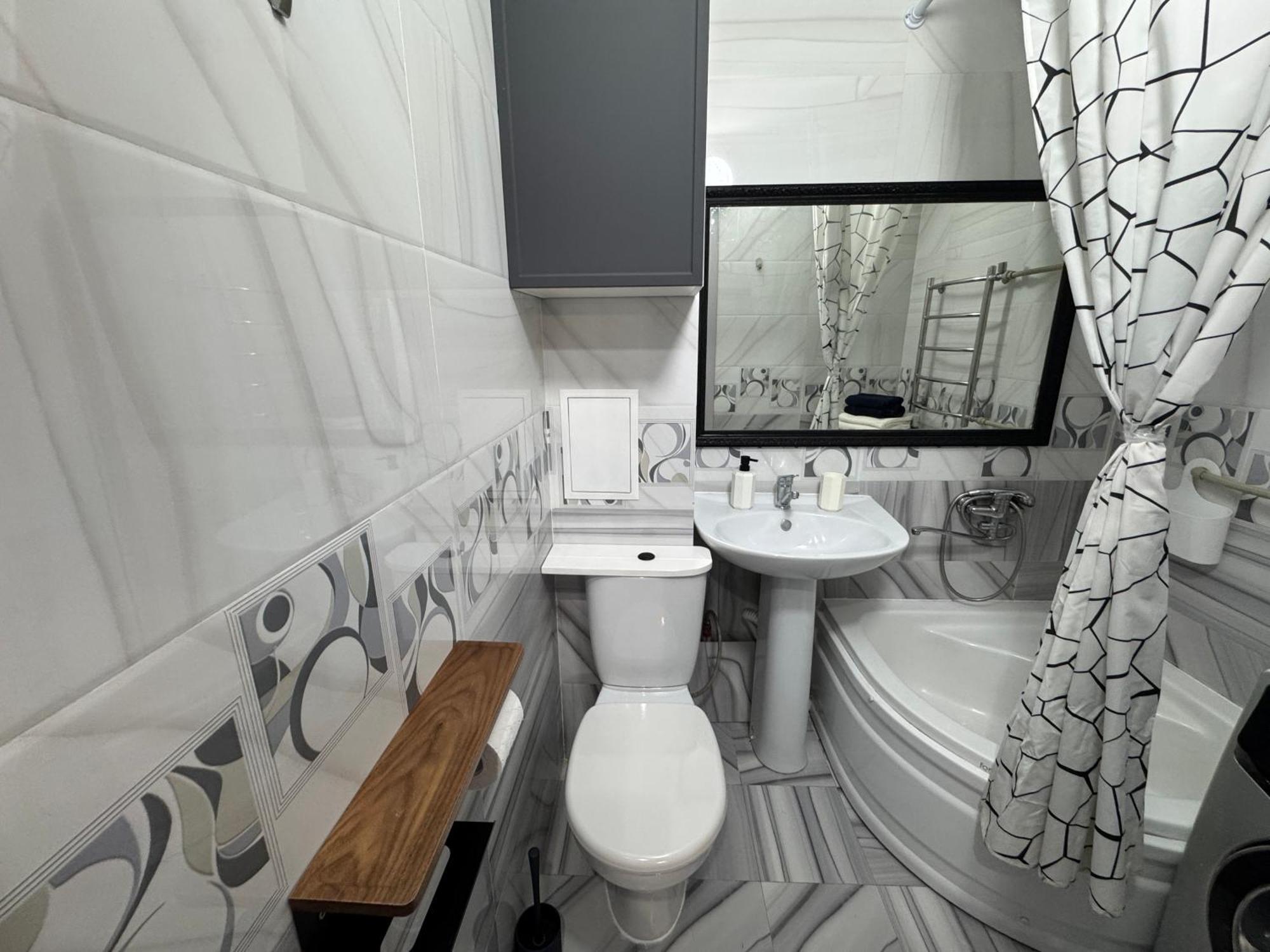 Almatyda На Басенова Apartment Ruang foto